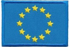 Opstrijkbare applicatie vlag Europese Unie (5 stuks) Opstrijkbare applicatie vlag Europese Unie (5 stuks)