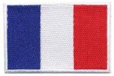 Opstrijkbare applicatie Franse vlag (5 stuks) Opstrijkbare applicatie Franse vlag (5 stuks)