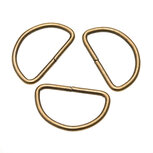 Metalen D-ring bronskleurig 38 mm (ca. 25 stuks) Metalen D-ring bronskleurig 38 mm (ca. 25 stuks)