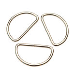 Metalen D-ring zilverkleurig 38 mm (ca. 25 stuks) Metalen D-ring zilverkleurig 38 mm (ca. 25 stuks)