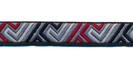 Sierband fantasy modern grijs-bordeaux-zwart 12 mm (ca. 22 m) Sierband fantasy modern grijs-bordeaux-zwart 12 mm (ca. 22 m)