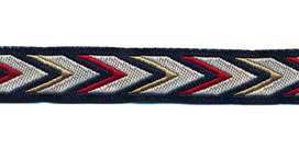 Sierband visgraat creme-zwart-zand-bordeaux 12 mm (ca. 22 m) Sierband visgraat creme-zwart-zand-bordeaux 12 mm (ca. 22 m)