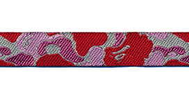 Sierband camouflage rood/roze 12 mm (ca. 22 m) Sierband camouflage rood/roze 12 mm (ca. 22 m)