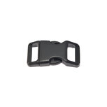 Gebogen klikgesp zwart kunststof 20 mm (10, 50, 100, ... stuks) Gebogen klikgesp zwart kunststof 20 mm (10, 50, 100, ... stuks)