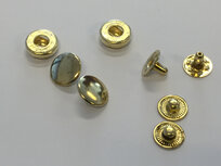 Drukker goudkleurig 12 mm, type VT5 (ca. 25 stuks) Drukker goudkleurig 12 mm, type VT5 (ca. 25 stuks)