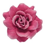 Roos fuchsia stof ca. 4,5 cm (10 stuks) Roos fuchsia stof ca. 4,5 cm (10 stuks)