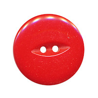 Knoop rood met 2 gaten 25 mm (ca. 25 stuks)